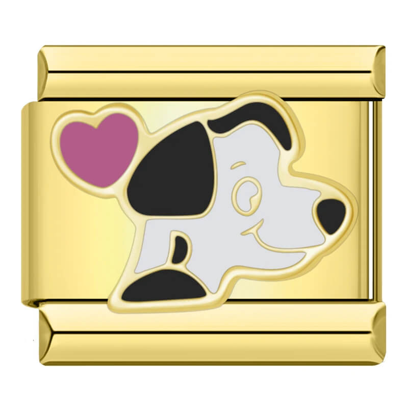 Charm O Dalmata Apaixonado Gold - Blisca®