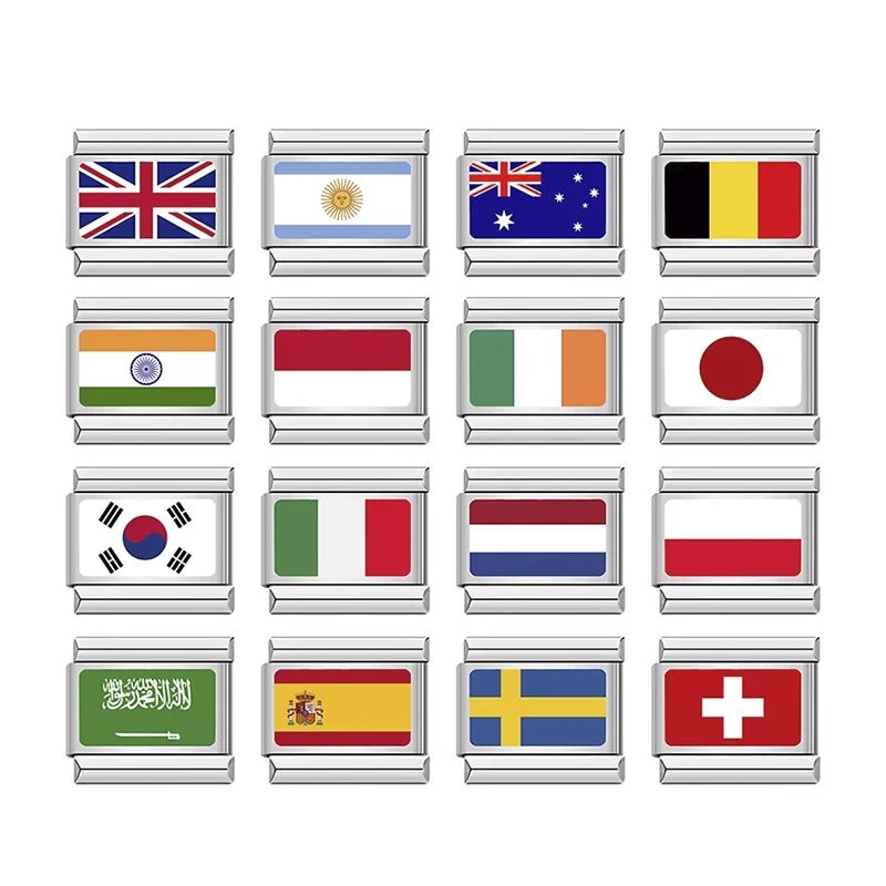 Charm Bandeira Países V2 - Blisca®