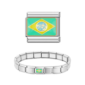 Charm Bandeira do Brasil - Blisca®