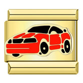 Charm Carro Vermelho Gold - Blisca®