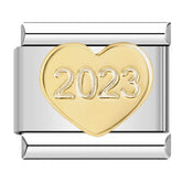 Charm Coração Dourado 2023 - Blisca®