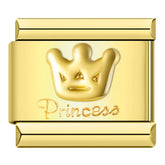 Charm Coroa Princessa Gold - Blisca®