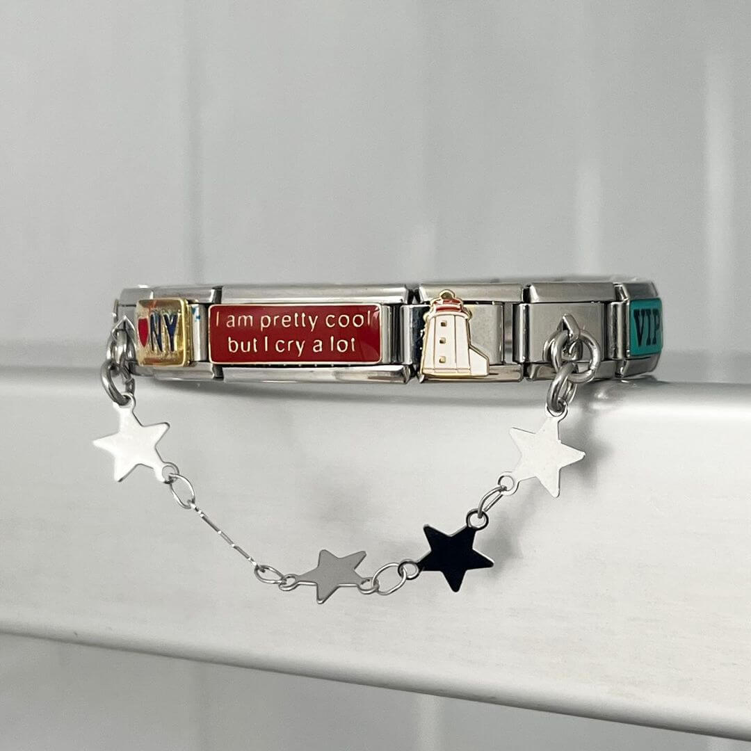 Charm Corrente Star Silver - Blisca®