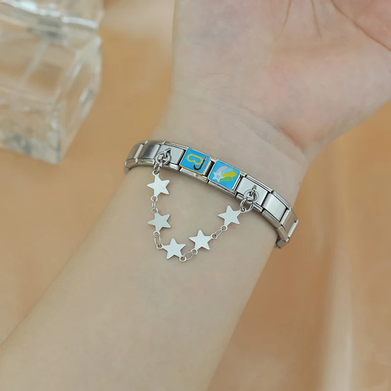 Charm Corrente Star Silver - Blisca®