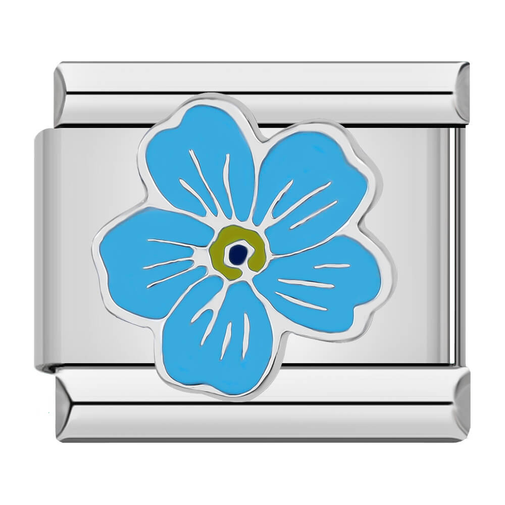 Charm Flor Azul - Blisca®