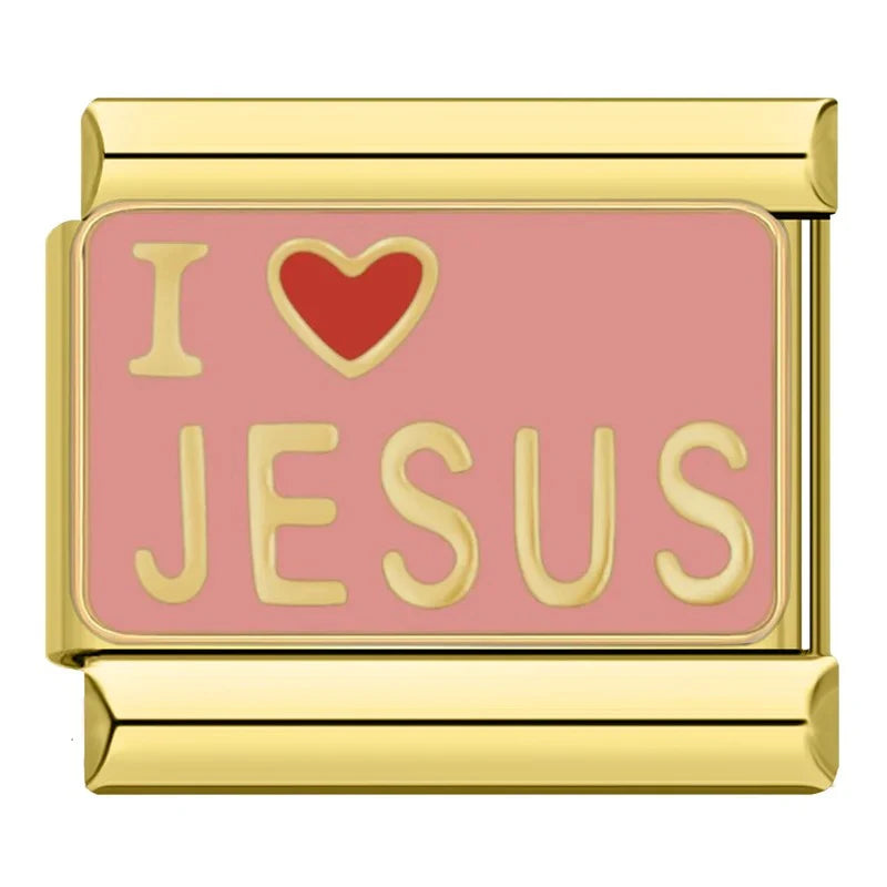 Charm I Love Jesus Gold - Blisca®