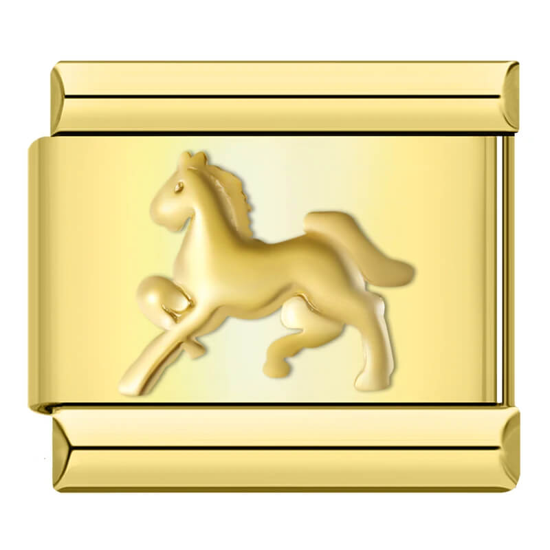 Charm Lindo Cavalo Gold - Blisca®