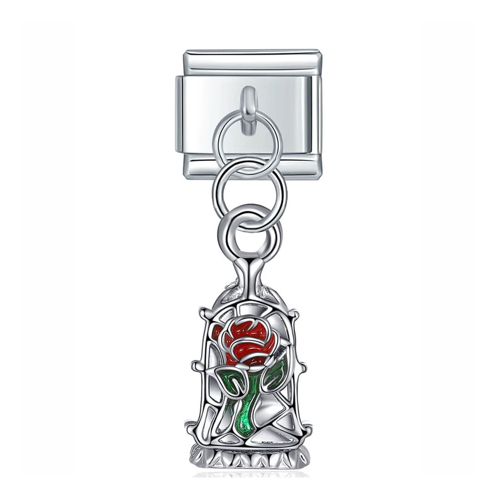 Charm Pendant A Bela Rosa Encantada - Blisca®