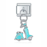 Charm Pendant Lambreta Azul - Blisca®