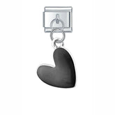 Charm Pendant Love Heart Black - Blisca®