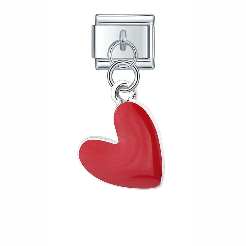 Charm Pendant Love Heart Red - Blisca®