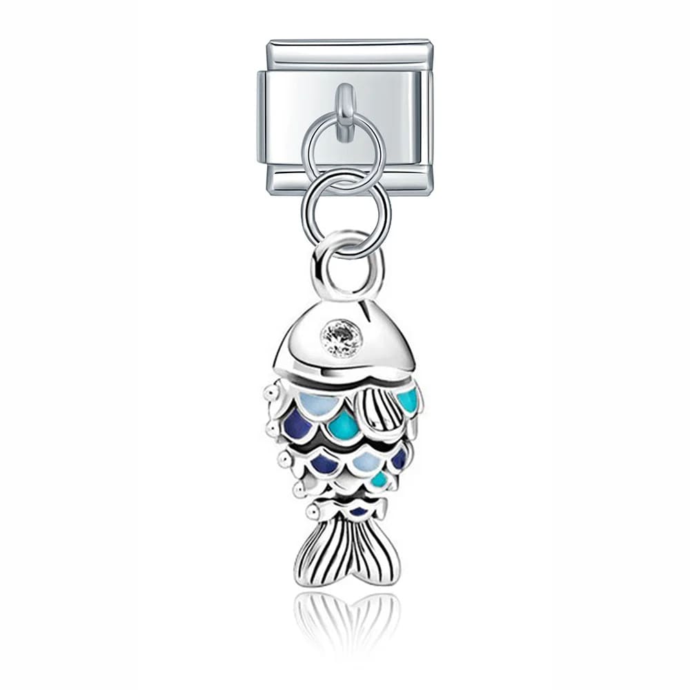 Charm Pendant Peixinho Azul - Blisca®