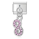 Charm Pendant Símbolo Infinito Rosa - Blisca®