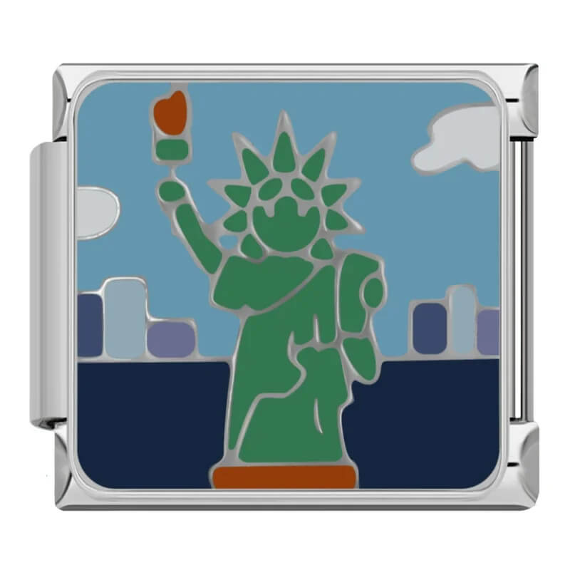 Charm Selo Postal Nova York - Blisca®