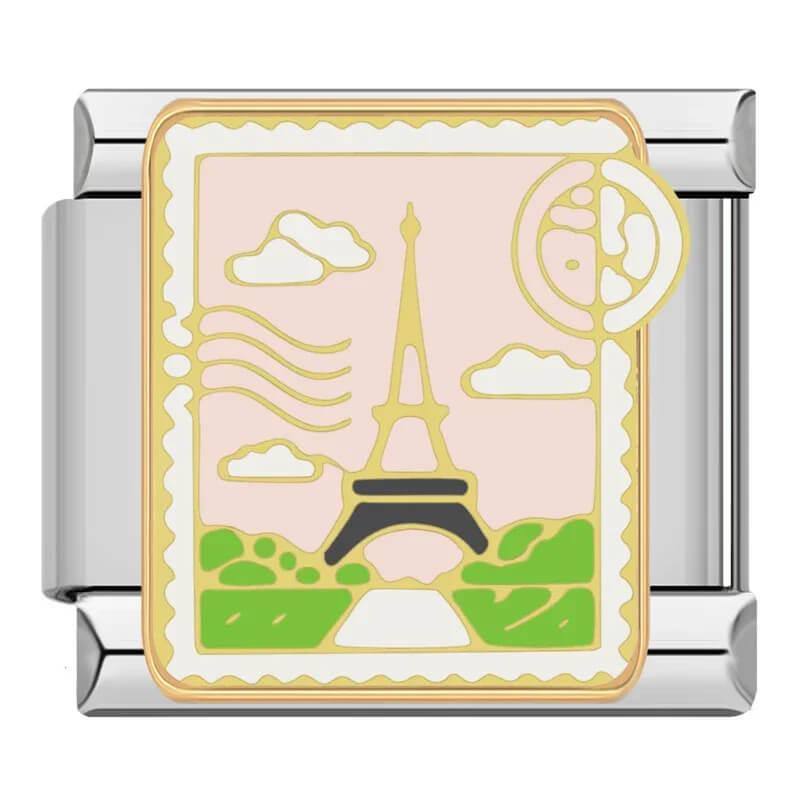 Charm Selo Postal Paris - Blisca®