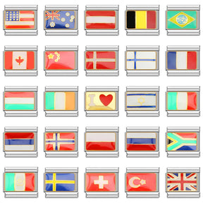 Charm Bandeira Países - Blisca®