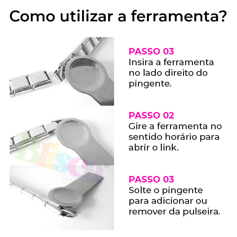 Ferramenta LinkMe - Facilita a troca de Charms da Pulseira